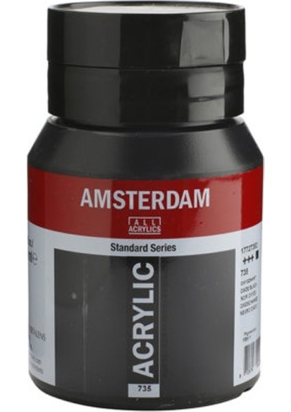 Amsterdam Akrilik Boya 500ml. N:735 Oxide Black