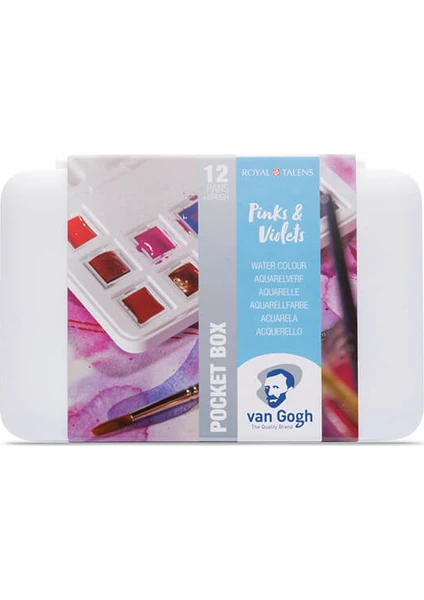 Van Gogh Pinks Suluboya Seti 12 Renk - Fırça Hediyeli