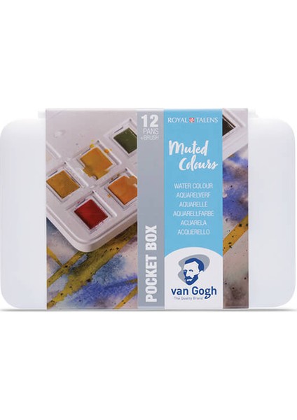 Van Gogh Muted Suluboya Seti 12 Renk - Fırça Hediyeli