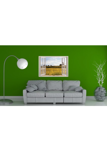 Pencere Kırsal Manzarası Duvar Sticker fiyatları