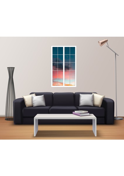 Pencere Gökyüzü Bulutlar Duvar Sticker fiyatları