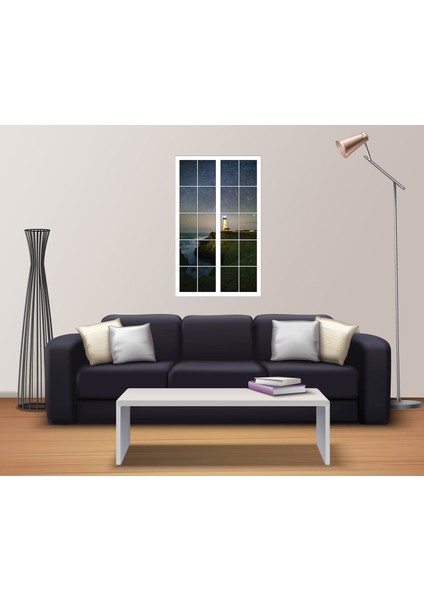 Pencere Deniz Feneri Duvar Sticker fiyatları