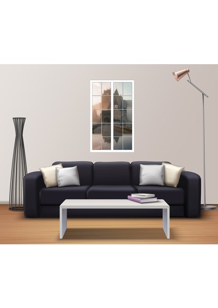 Pencere Kale Şato Duvar Sticker fiyatları