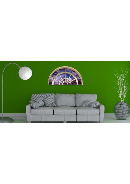 Pencere Dağ Manzarası Kar Duvar Sticker fiyatları