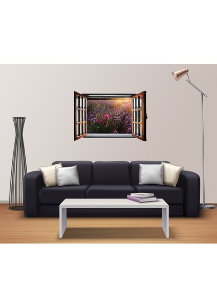 Pencere Lavanta Duvar Sticker fiyatları