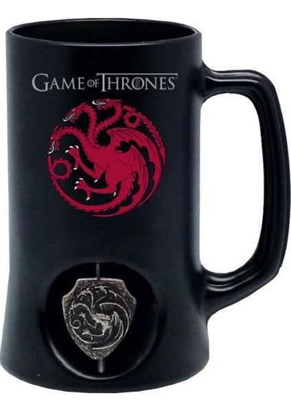 Game of Thrones 3D Rotating Targaryen Black Stein Bardak