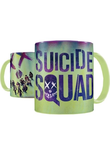 Suicide Squad Characters and Logo Ceramic Mug Kupa Bardak