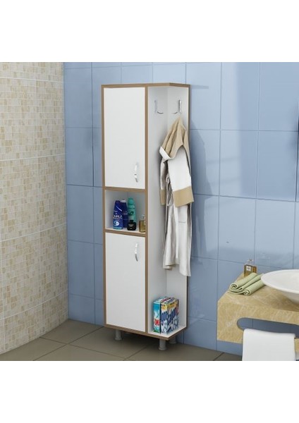 BMdekor Çok Amaçlı Dolap Banyo Mutfak Kiler Green