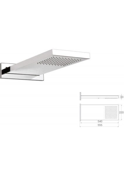 Paslanmaz Panel Tepe Duşu - Mrf01