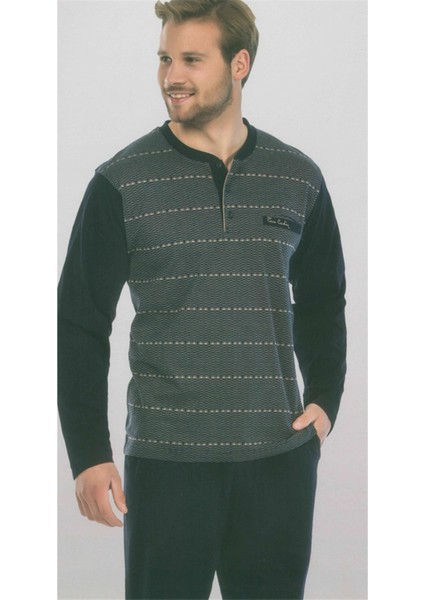 Erkek Pijama Takım 5276 Vişne
