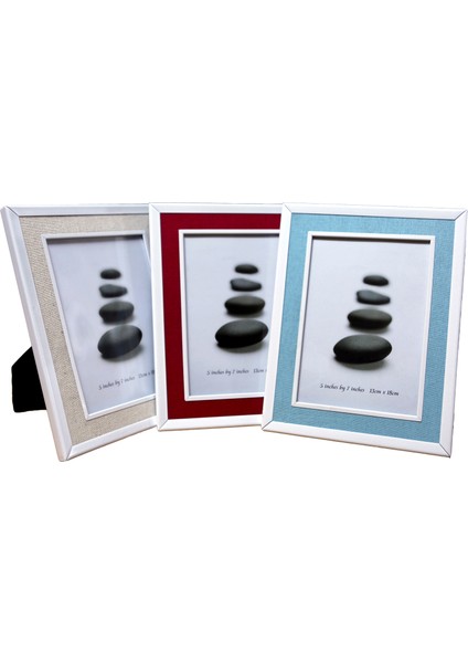 10 x 15cm Koton Desenli Metal Fotoğraf Çerçevesi "Kırmızı" indirimleri