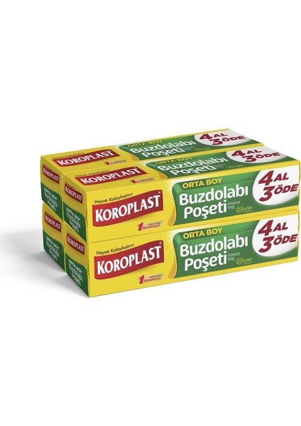 Buzdolabı Poşeti Orta Boy 80li
