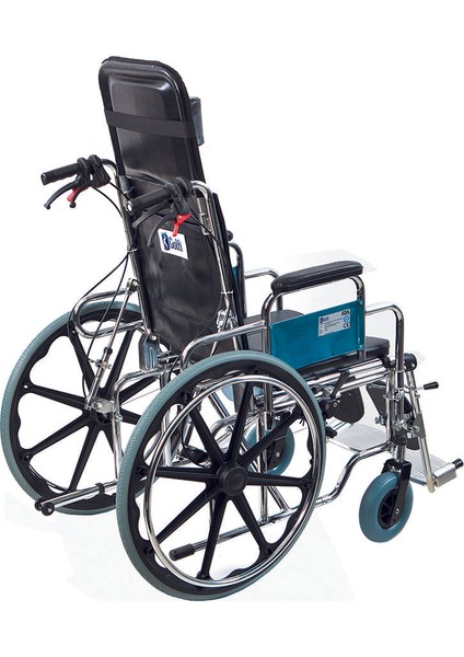 ̇ G-124 Multi Fonksiyonel Klozetli Manuel Tekerlekli Sandalye / Multi Functional Manual Commode Wheelchair