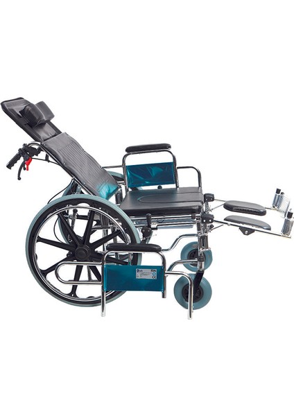 ̇ G-124 Multi Fonksiyonel Klozetli Manuel Tekerlekli Sandalye / Multi Functional Manual Commode Wheelchair