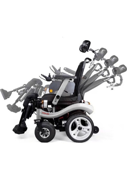 Poyli̇n P-288 Multi Fonksiyenel Akülü Tekerlekli Sandalye / Multi Functional Power Wheelchair