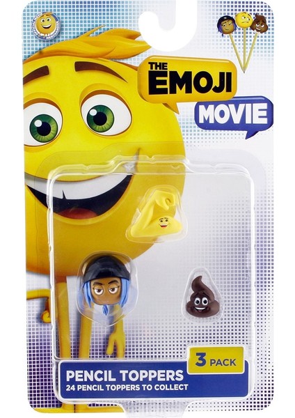 Emoji Movie 3'lü Kalem Süsü Model 5
