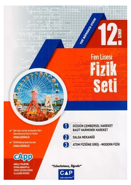 Çap Yayınları 12. Sınıf Fen Lisesi Fizik Seti