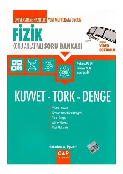 Fizik Kuvvet Tork Denge Konu Anlatımlı Soru Bankası Balamir Açar