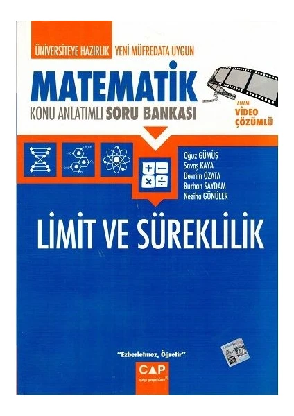 Çap Yayınları Limit ve Süreklilik Konu Anlatımlı Soru Bankası - Oğuz Gümüş