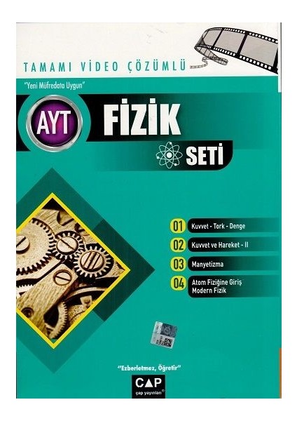 Çap Yayınları AYT Fizik Tamamı Video Çözümlü Seti