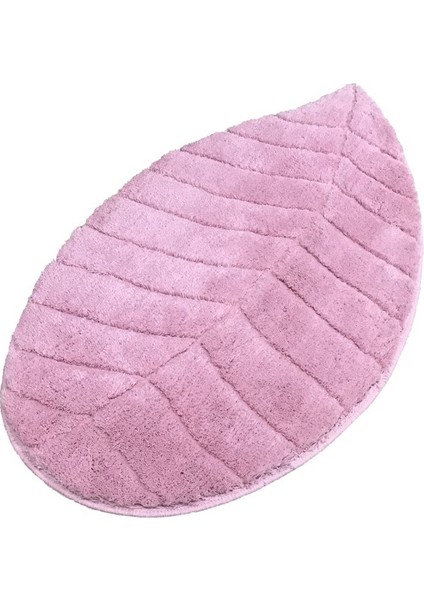 Jungle Leaf Pembe 60X100 Cm Banyo Halısı