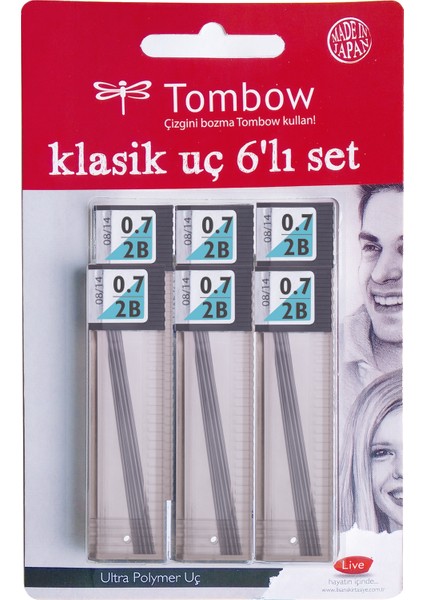 TOMBOW MİN KURŞUN KALEM UCU MONO LEAD 0.7 2B 6 LI