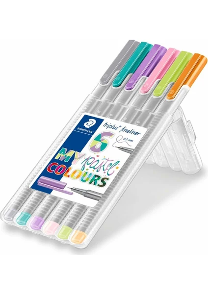 Fineliner Pastel Renkler 6Lı 334 Sb6Cs10