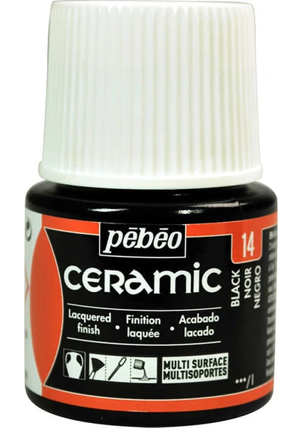 Seramik Boyası No:14 45 Ml Black