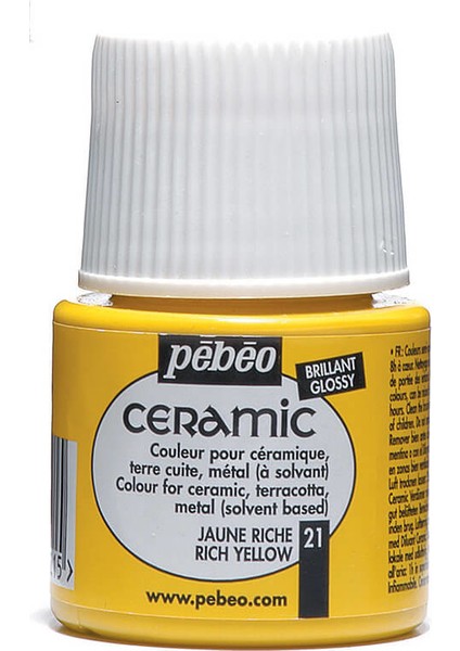 Seramik Boyası No:21 45 Ml Rıch Yellow
