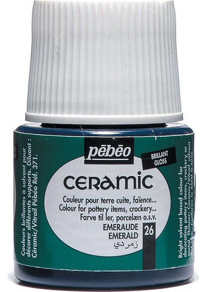 Seramik Boyası No:26 45 Ml Emerald