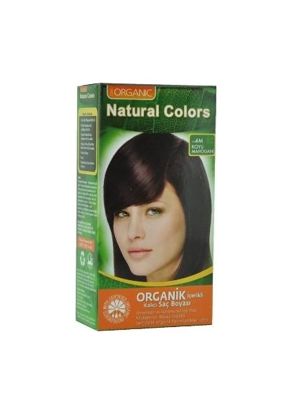 Organic Natural Colors Saç Boyası 4M Koyu Mahoganı