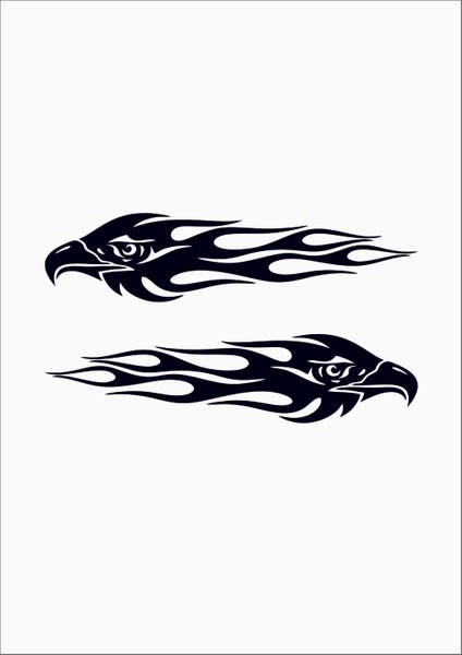 Kartal Araba Arma Sticker