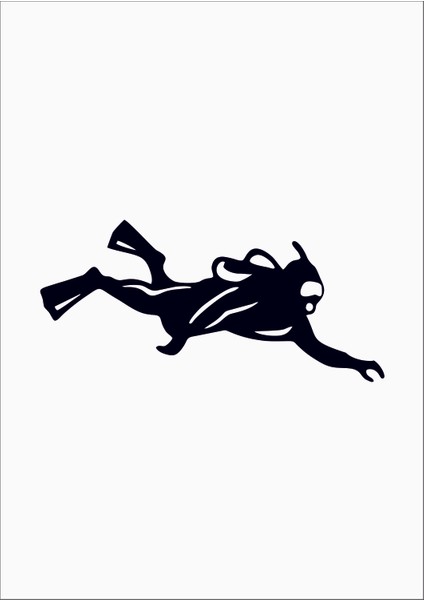 Dalgıç Araba Arma Sticker