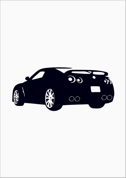 Nissan Sport Araba Arma Sticker
