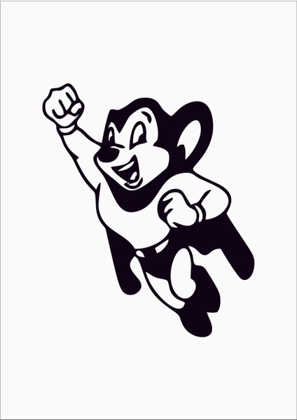 Super Mouse Araba Arma Sticker