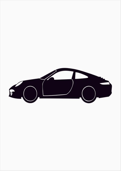 Porsche Araba Arma Sticker
