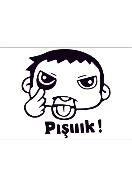 Pışık Araba Arma Sticker