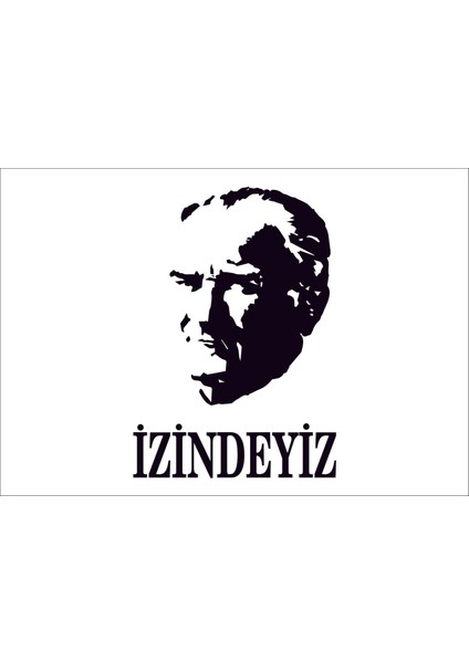 İzindeyiz Araba Arma Sticker