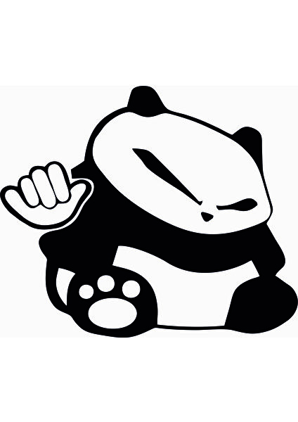 Başaran Sticker Kungfu Panda Araba Arma Sticker