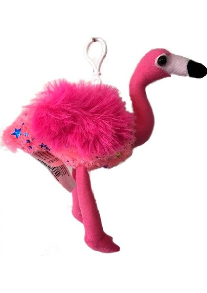 Peluş 6 inç Askılı Gökkuşağı Flamingo