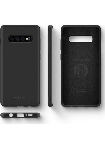 Samsung Galaxy S10 Plus Kılıf Silicone Fit (Silikon) Black - 606CS25783