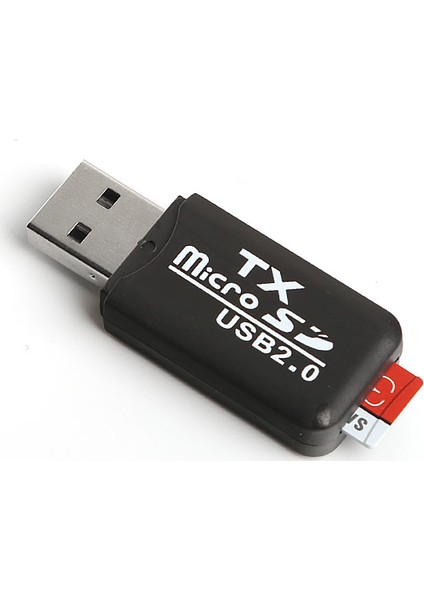 TX USB2.0 microSD Harici Kart Okuyucu - Siyah (TXACUCR204)