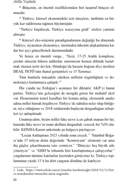 Ekonomide Sonuna Geldiğimiz Yollar - Atilla Yeşilada