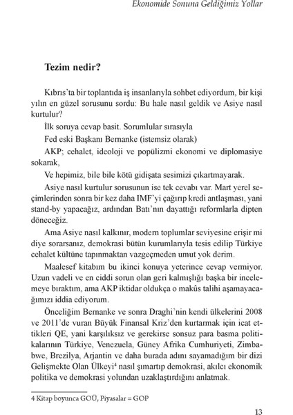 Ekonomide Sonuna Geldiğimiz Yollar - Atilla Yeşilada