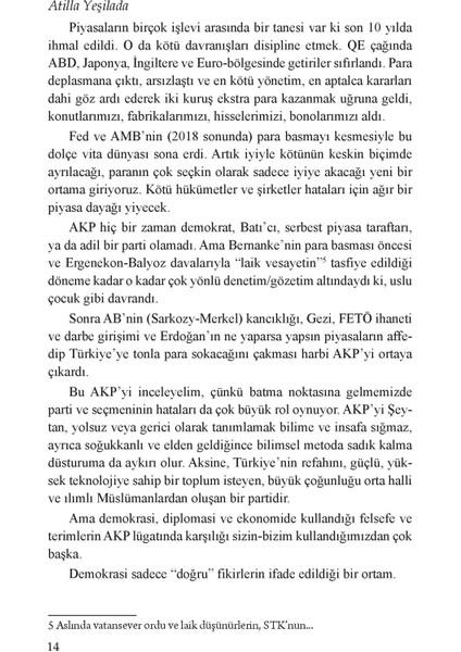 Ekonomide Sonuna Geldiğimiz Yollar - Atilla Yeşilada