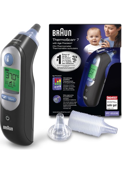 ThermoScan IRT 6520 Ateş Ölçer - Siyah fiyatları