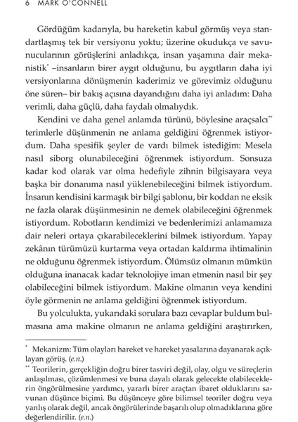 Makine Olmak - Mark o’Connell