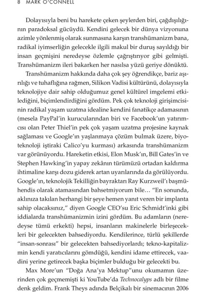 Makine Olmak - Mark o’Connell