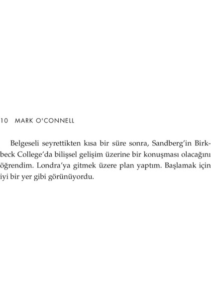 Makine Olmak - Mark o’Connell