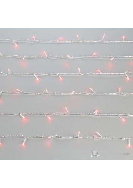 10Mt Led Eklenmeli Yılbaşı Süsü Kırmızı